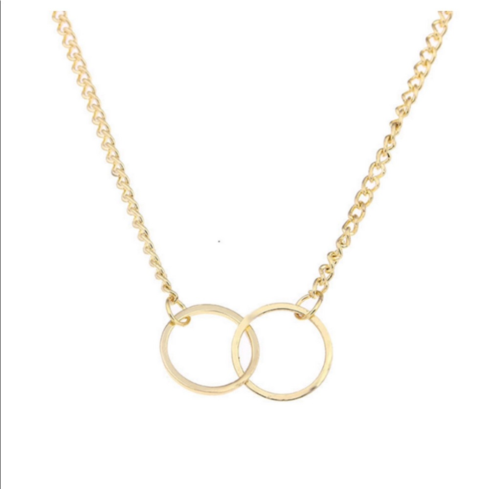 {KLARISSA} dainty “Karma" double loop necklace - Picture 2 of 3